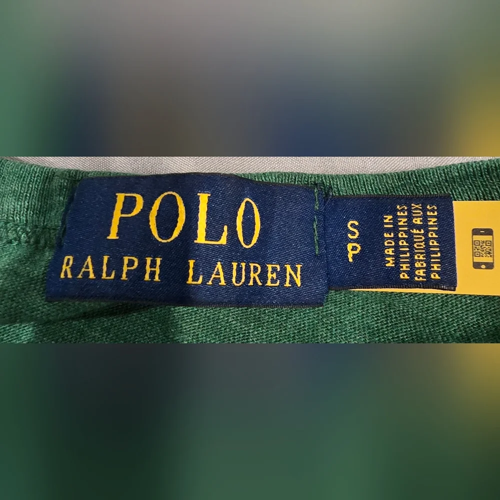 Polo Ralph Lauren Custom Slim Fit Jersey Graphic Longsleeve Size Small - Picture 2 of 5